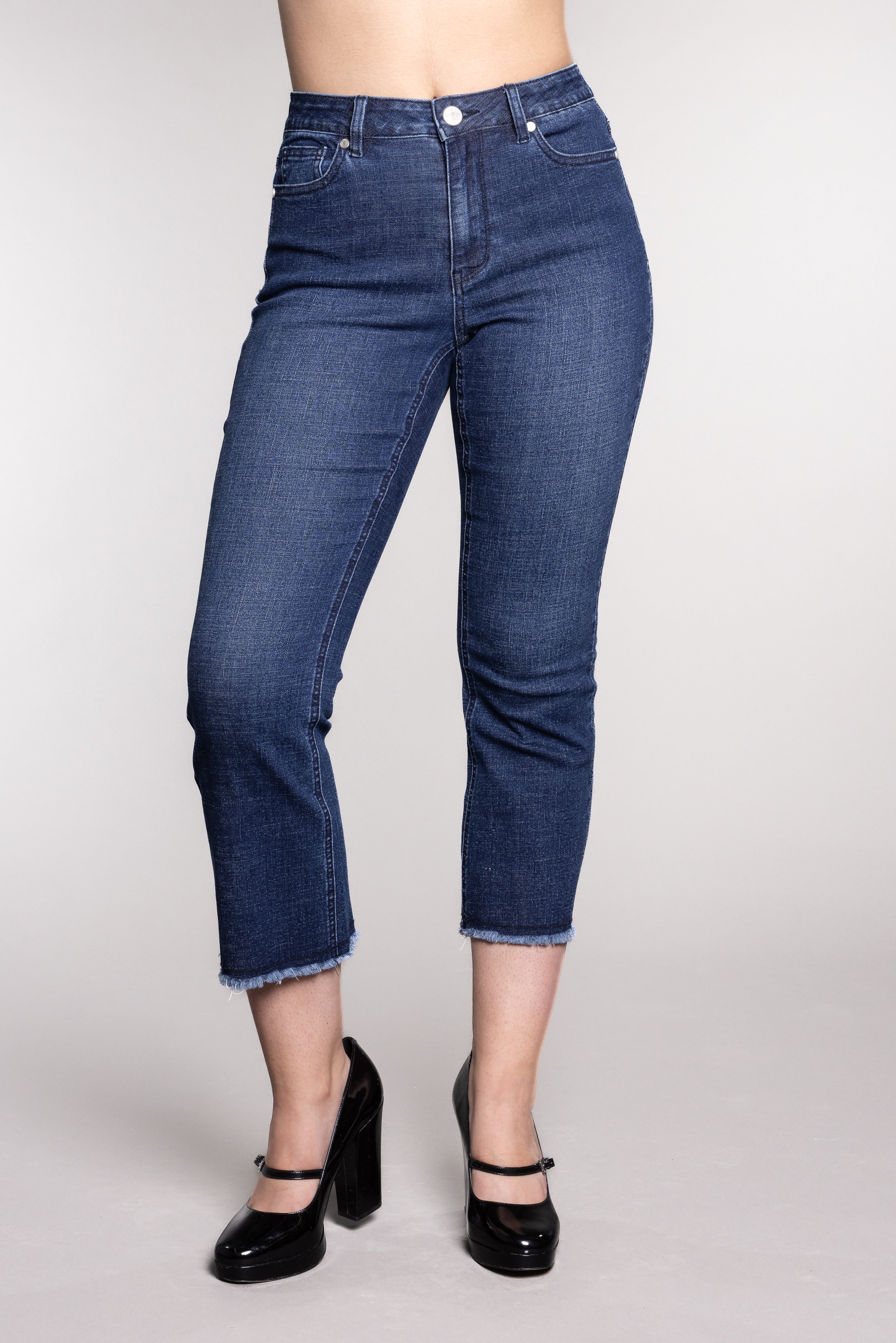 Angela Fit Premium Ankle Wide Leg with Frills