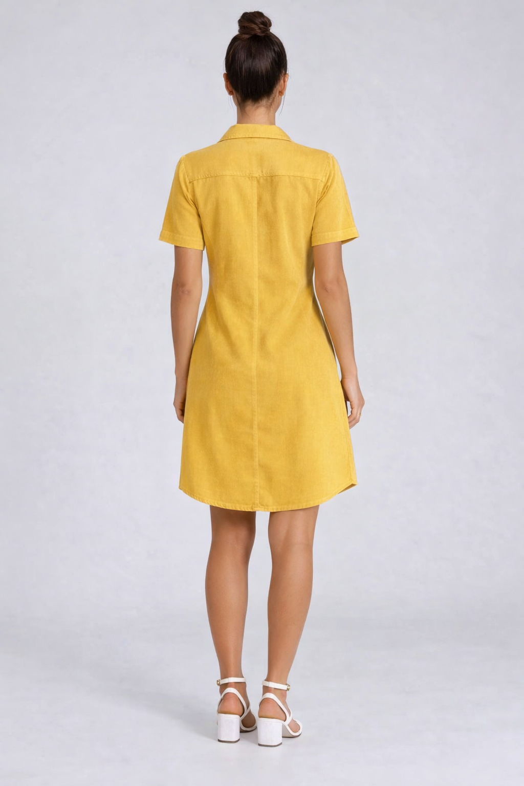 Carreli® Tencel Midi Dress – in Lemon Curry