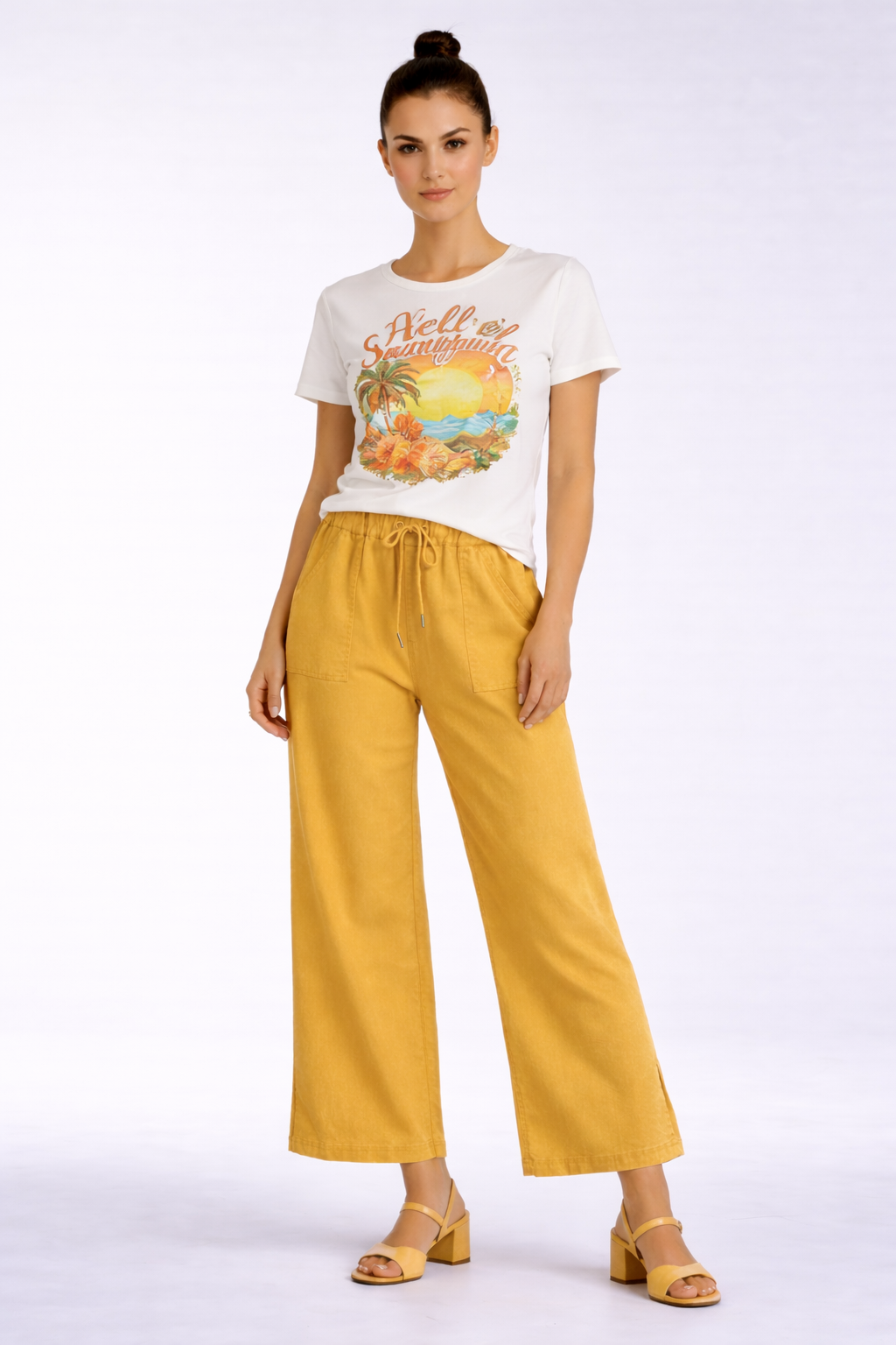 Carreli® Tencel Palazzo – in Lemon Curry