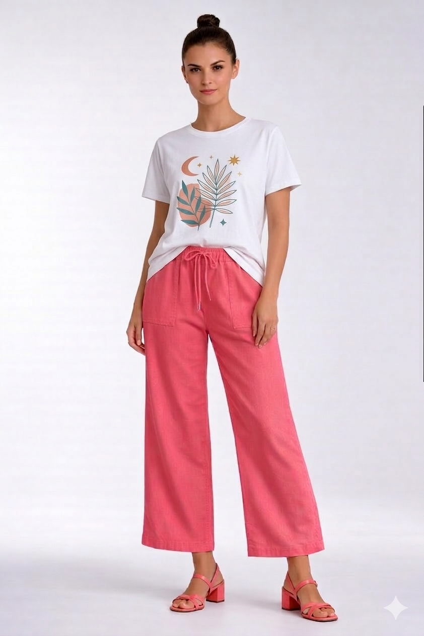 Carreli® Tencel Palazzo – in Calypso Coral