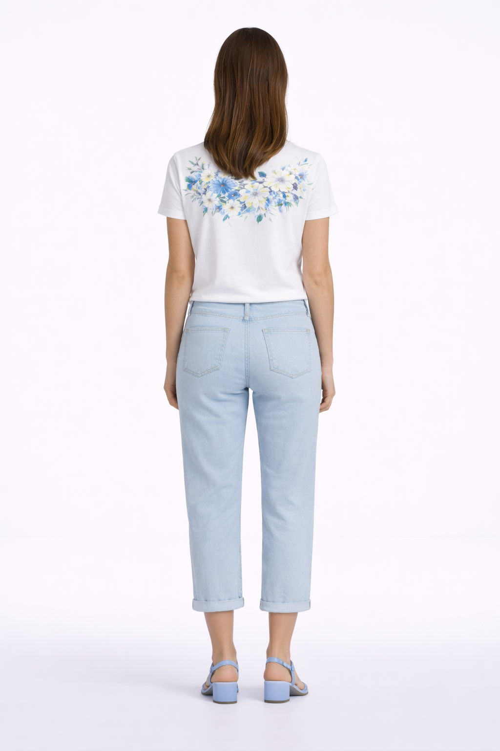 Sky Stretch Denim Capri – Classic Fit | Carreli Jeans®