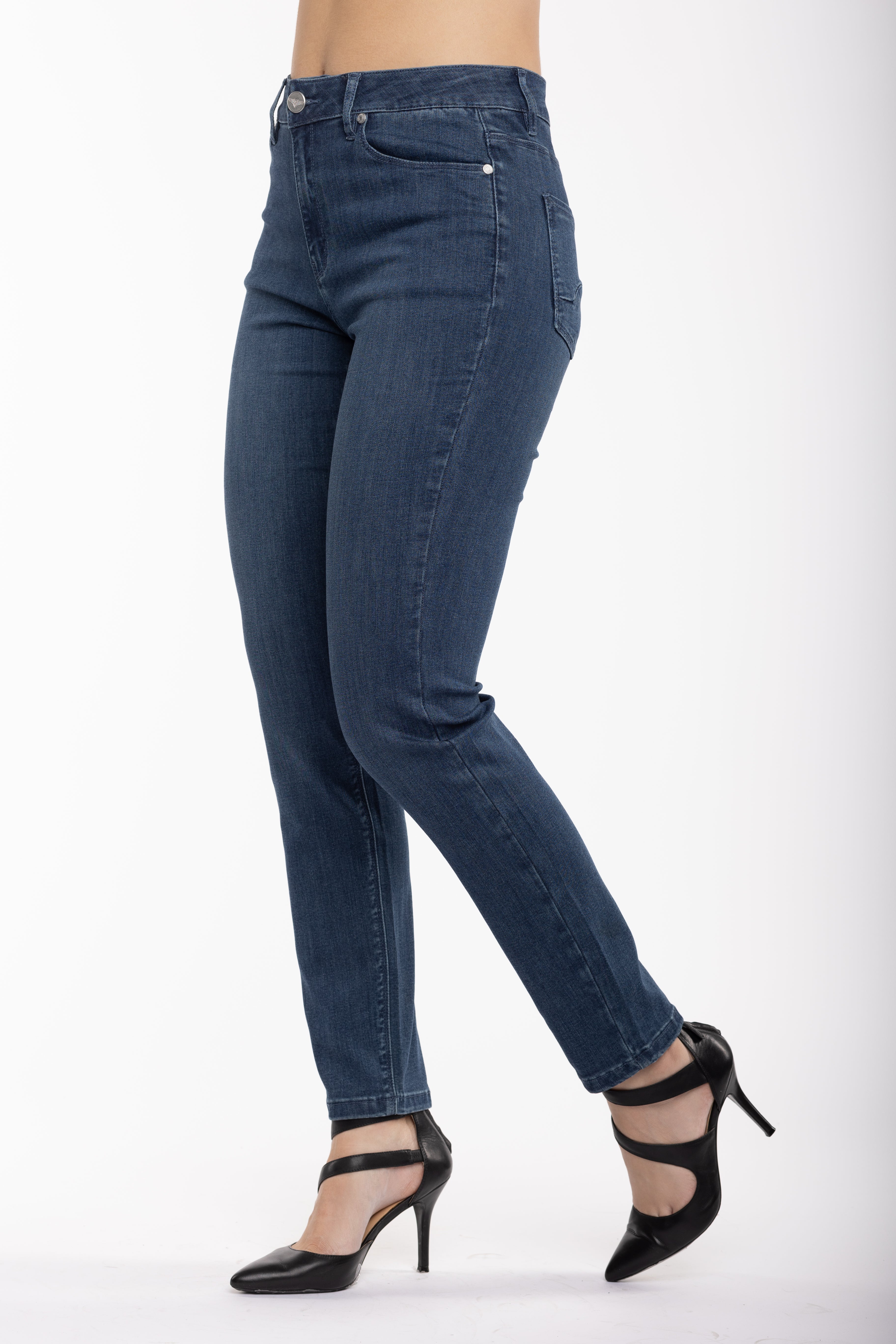 Angela Premium Skinny Jeans in Stone Wash