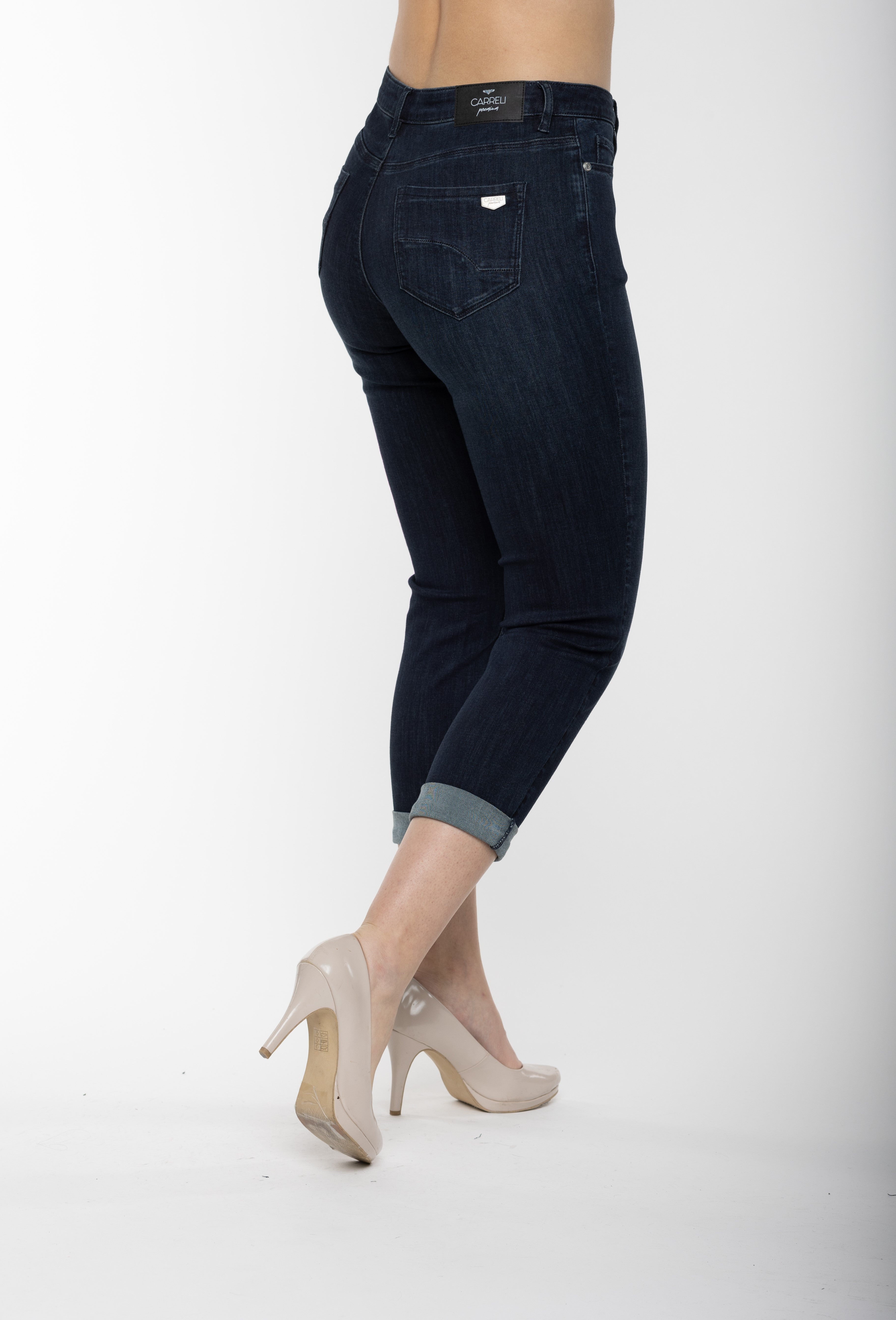 Carreli Jeans® | Premium Angela Fit Boyfriend fit in Blasted Rinse Wash