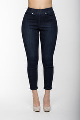 Carreli Jeans® | Premium Angela Fit Ankle Leg Length Pull-On in Dark Stone Wash