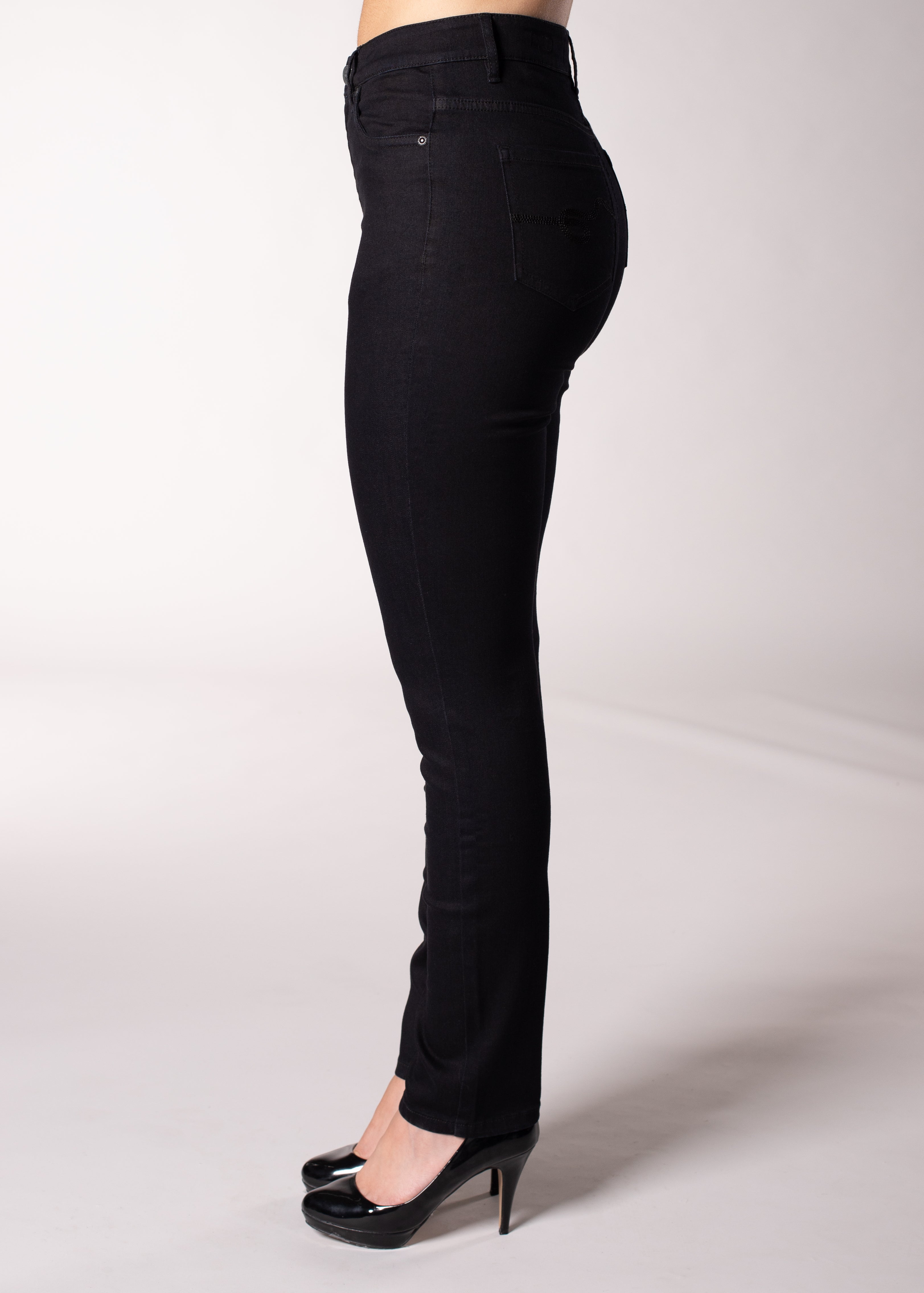 Carreli Jeans®  Angela Fit Straight Leg in Black Wash