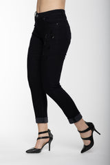 Carreli Jeans® | Angela Fit Ankle Length with Black Sequence