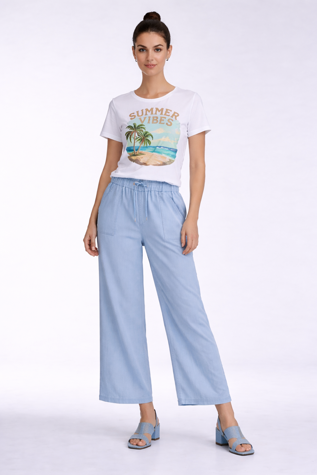 Carreli® Tencel Palazzo –  in Bleach