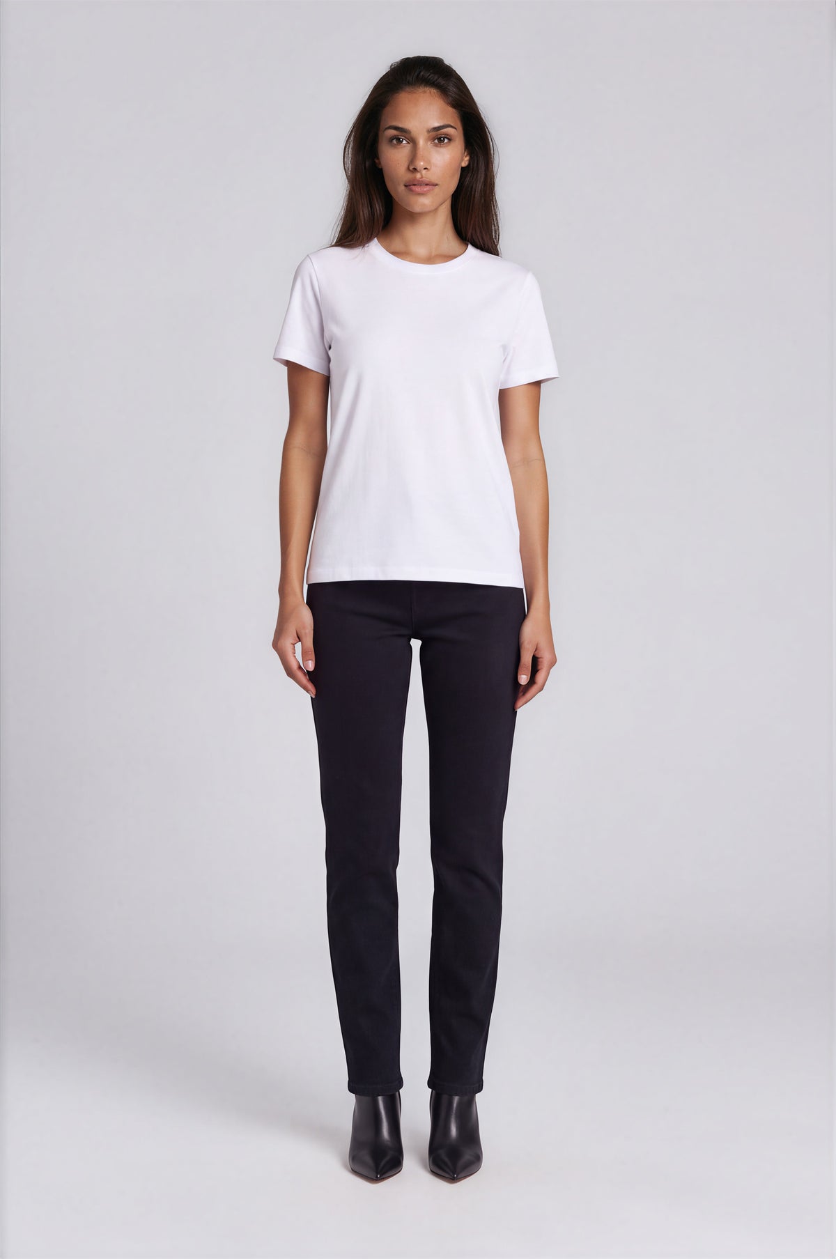 Premium Pull-On Slim Leg in Black Wash | Carreli Jeans®