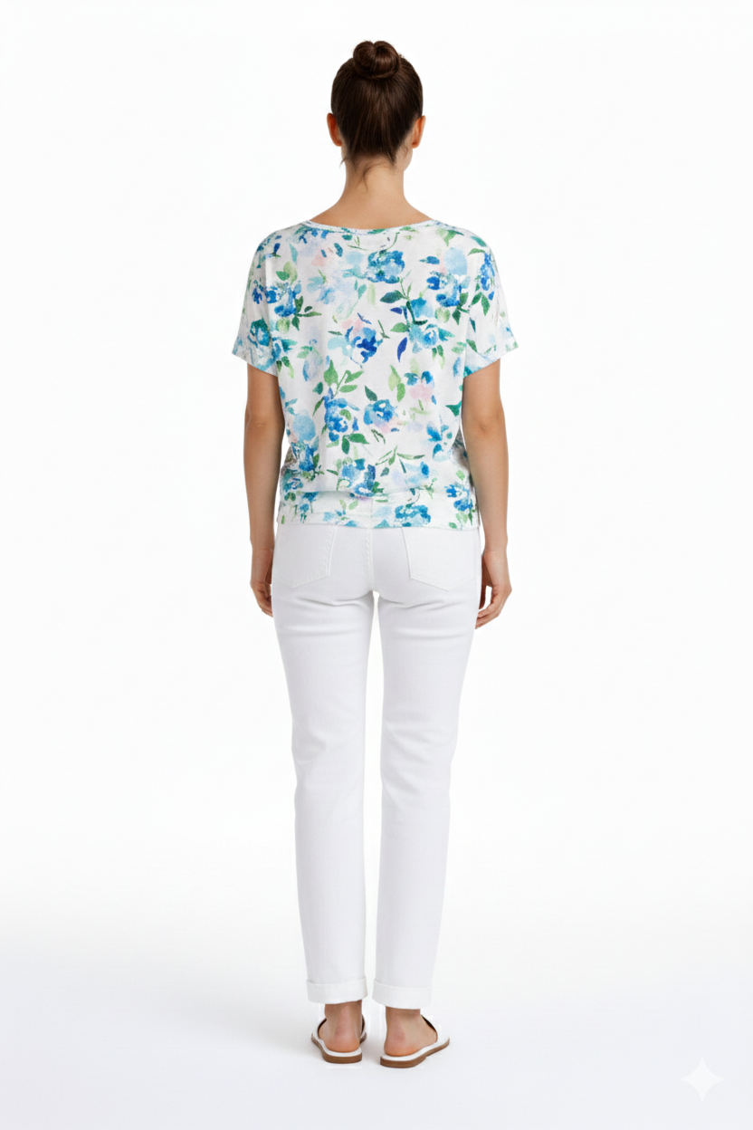 White Denim Wash Premium Denim Straight Leg | Carreli Jeans®