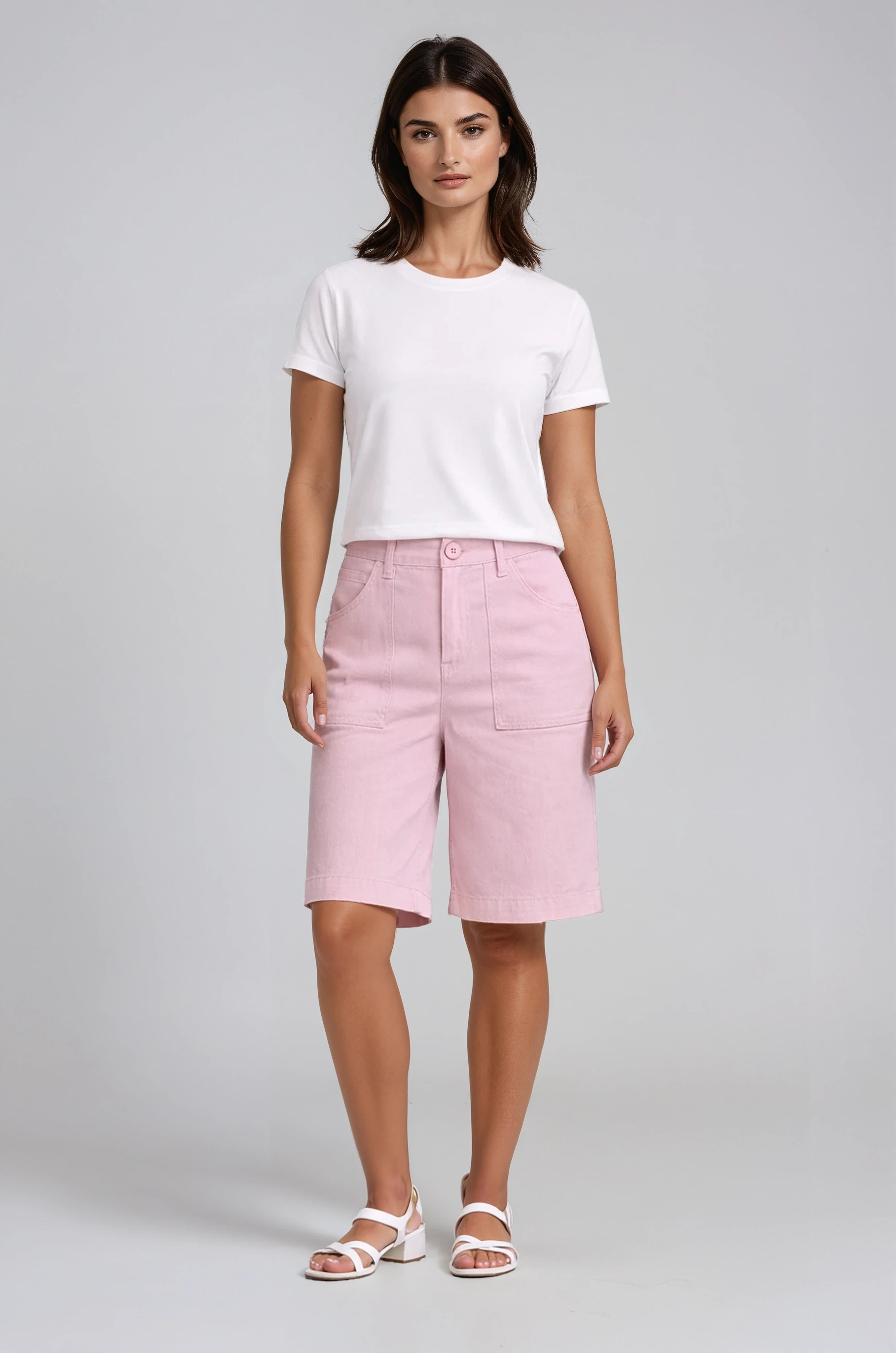 Premium Everyday Comfort Shorts in Heavenly Pink | Carreli Jeans®