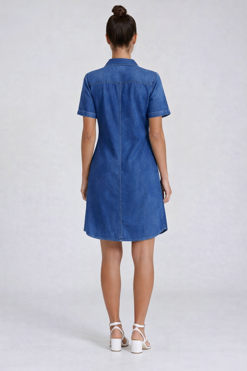 Carreli® Tencel Midi Dress – in Stone Denim