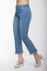 Carreli Jeans® | Angela Fit 5 Pocket Wide Leg in Bleach Wash