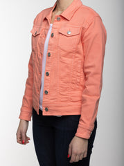 Carreli Jeans® | Classic fit Denim Jacket in Shell Pink