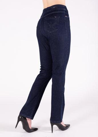 Carreli Jeans® | Angela Fit Straight Leg Pull-On in Rinse Wash